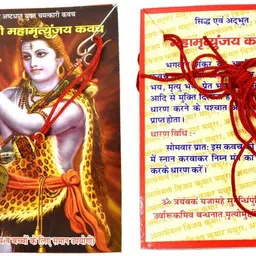 faynci Siddha Shree Mrityunjaya Kavach/ Yantra for For Health, Wealth, Protection, Prosperity and Success Brass Yantra image 3