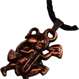 shiv jagdamba God Jai Veer Hanuman Locket (Bajaranbali ) With Cootton Dori Copper Alloy Locket image 3
