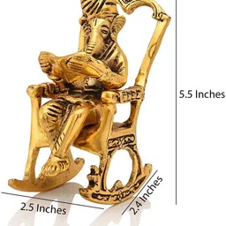 collectible india Bhaiya Bhabhi GBS192-Combo Mauli Thread, Gold Finish, Assorted, Gold, Pearl Lumba, Showpiece, Chawal Roli Pack, Rakhi, Greeting Card Set image 3