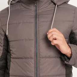 vero amore Men Colorblock Quilted Jacket image 4