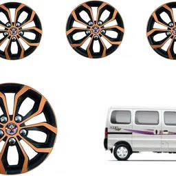 nexarion FURY COPPER Wheel Cover For Maruti, HYUNDAI, Chevrolet Eeco 7 Seater Standard, Eeco CNG 5 Seater AC image 1