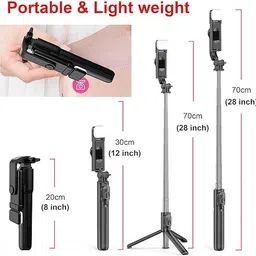 morvinandanenterprises Rechargable LED Light with Two Brighness Levels for Make up, Selfie, Bluetooth Selfie Stick image 2