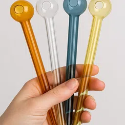 wishingbell natural Borosilicate Glass Outside Fitting Hookah Mouth Tip image 4