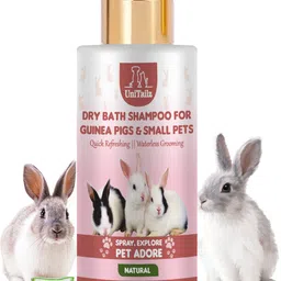 Dry Bath Shampoo For Guinea Pigs & Small Pets, Rabbit | Instant Waterless Spray, Conditioning, Anti-dandruff, Anti-microbial, Anti-fungal ,Natural, Rabbit Shampoo For Quick Clean & Refreshing | For All Small Pet Breed, Rabbit Shampoo-image-11