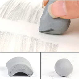 craftacious 6Pc Blend/Smudging Stump + Kneadable Eraser + 12Pc Sketching/Drawing - Set of 12 Pencil image 4