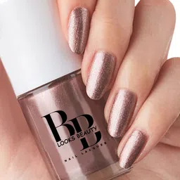 bb looks beauty HD Colors High-Shine Long Lasting, Nail Polish Combo Pack of 4 Silver Fox, Copper Penny, Fool's Gold, Top Coat image 3