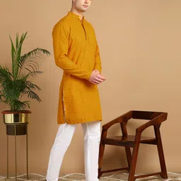 fubar Men Cotton Blend Kurta Pyjama Set image 5