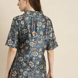 shae by sassafras Women Floral Print Single Breasted Casual Blazer image 2