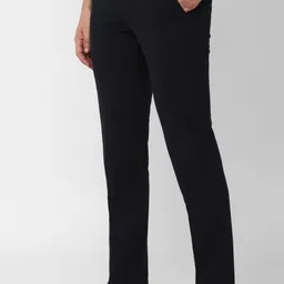 van heusen sport Men Slim Fit Blue Polyester Trousers image 5