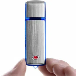 Pelupa Spy Hidden Mini Digital Voice Audio Recorder Device | Small Size Mini | Portable | in Built Microphone mic | Dictaphone | Without Light | 8GB(Updated Model 2020)(Black and Blue) Security Camera-picture-11