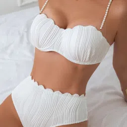 womanlikeu Solid Women White Swimsuit-picture-26