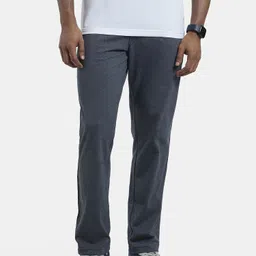 jockey 9500 Super Combed Cotton Rich Men Solid Grey Track Pants image 5