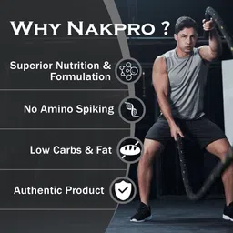 nakpro 100% Platinum Isolate | 28g Protein, 7.01g BCAA | Whey Protein image 4