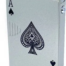 shreevi groups Refillable WindProof Jet Flame Lighter - Ace of Spade Slider Lighter with LED Light Pocket Lighter (Silver) FIRST QUALITY STAR MAGIC Pocket Lighter-picture-17