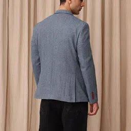 mr bowerbird Men Solid Single Breasted Casual Blazer image 2