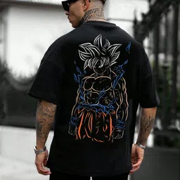 bqf Men Printed Round Neck Cotton Blend Black T-Shirt-picture-13