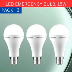 sacro 15W Rechargeable Inverter LED Bulb with Upto 4H.Power Cut Lighting Pack of_3Q75 4 hrs Bulb Emergency Light-picture-21