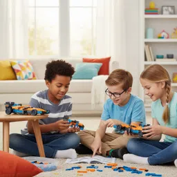 apex media and marketing india CARBON-X LANCER-GT 226-Piece Racing Car Building Blocks Kit for Kids and Adults image 4