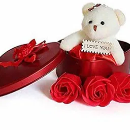 riasa fashions Artificial Flower, Soft Toy Gift Set image 3