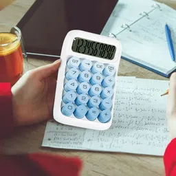 chhogli 01250 Blue Gradient Desktop Calculator With Big Buttons, Aesthetic for Office, Home BasicCalculator-picture-15