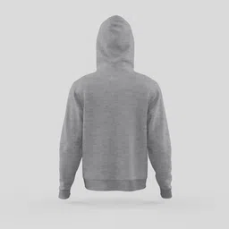 string Men Full Sleeve Solid Hooded Sweatshirt image 2