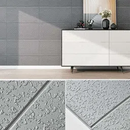 uzaniya Embossed Abstract Grey Wallpaper image 2