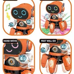goyal's Octopus Style Dancing Bot Robot, Colorful Lights & Music, Multicolor image 4
