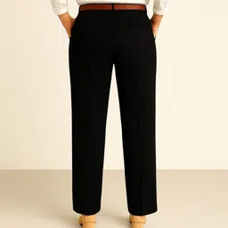 karima ineternational Women Regular Fit Black Lycra Blend Trousers image 2