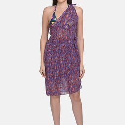 mod & shy Purple and Orange Printed Wrap-Around Sarong-picture-25