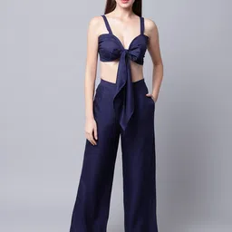 EROTISSCH Women Blue Solid Beachwear Set-image-30