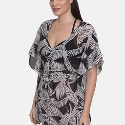 mod & shy Women Black Printed Beach Kaftan Dress image 2