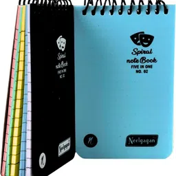 neelgagan No. 2 Five in One Spiral Notebook Regular Diary Pocket Size Ruled 160 Pages image 4