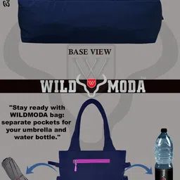 wildmoda Women Blue, Pink Tote - Extra Spacious image 4