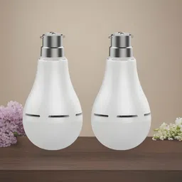 guggu Inverter Bulb 9W LED 1200mAh battery 4 hrs emergency light Pack of 2 bulbCG57 4 hrs Bulb Emergency Light image 1