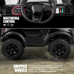 baybee Bronco Rechargeable for Kids, Ride on Toy Kids Car with Bluetooth, Music Jeep Battery Operated Ride On image 3