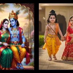 shyam photo framing Religious Photo Frame, coated Lamination Religious Frame image 1