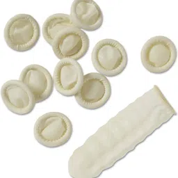 gsk cut Disposable Finger Cots Latex Rubber Latex Safety Gloves image 1