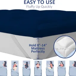 tundwal's Queen Size Mattress Topper Cotton Breathable, Stretchable, Waterproof Mattress Cover image 4