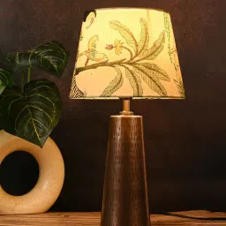 green girgit Copper Etched V-Shaped Lamp with Taper Muticolor Green Shade-picture-30