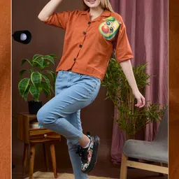 Women Regular Fit Solid Casual Shirt-image-8