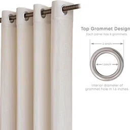 linenwalas 152 cm (5 ft) Window Cotton Transparent Curtain (Pack Of 2) image 4