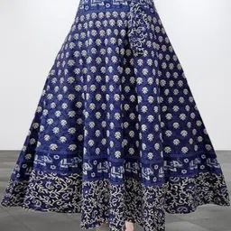 tankaviss Women Printed Regular Dark Blue Skirt-picture-16