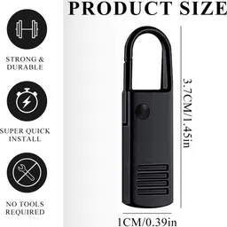 hannea 10pcs Detachable Zipper Puller Replacement Zipper Pulls, Quick Release Zipper Semi auto lock Zip Runner image 3