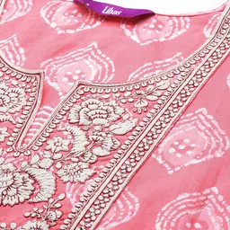 libas Women Cotton Blend Kurta Pant Set image 4