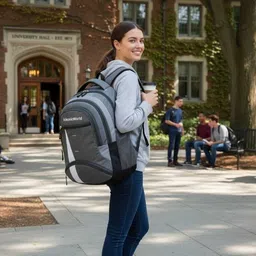 ickonicworld Large 35 L Laptop Backpack IW, TRENDY, STYLISH High-Quality Unisex Backpack for Offices, Schools image 5