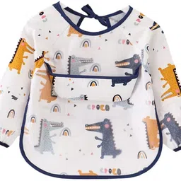 gustave Sleeved Bib Baby Bib with Pocket Toddler Smock Waterproof Washable Lightweight-picture-27