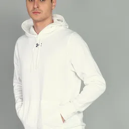 under armour Men Full Sleeve Solid Hooded Sweatshirt image 3