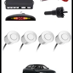 peeps store Car Premium 4 White Reverse Parking Sensor-AP25A616 Car Premium 4 White Reverse Parking Sensor-AP25A616 Parking Sensor-picture-17