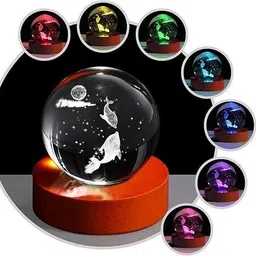 crecklos Galaxy Dreams: 3D Crystal Ball Night Light with Engraved Table Lamp-picture-28