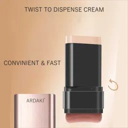 ardaki 2 in 1 Korean Anti-Wrinkle Foudation Stick with Brush,Flawless Eraser Foundation Compact image 4